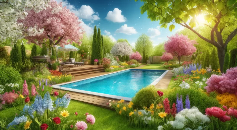 piscine printemps