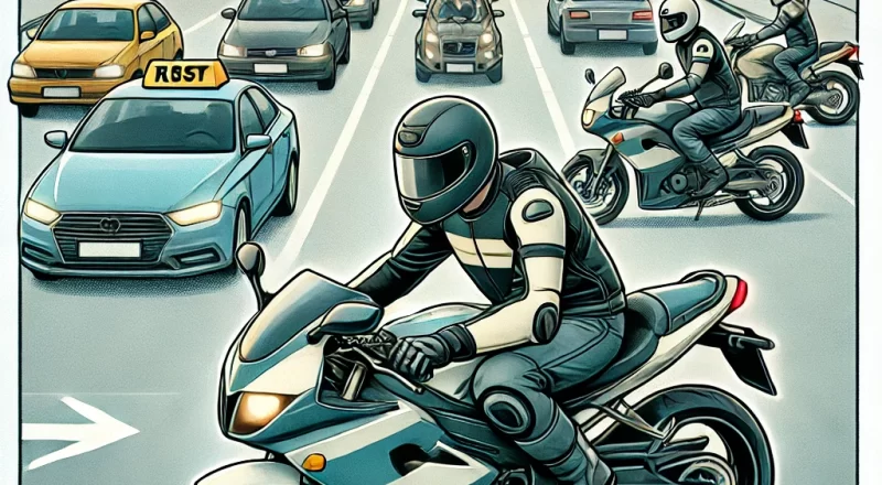 epreuve pratique du permis moto en circulation